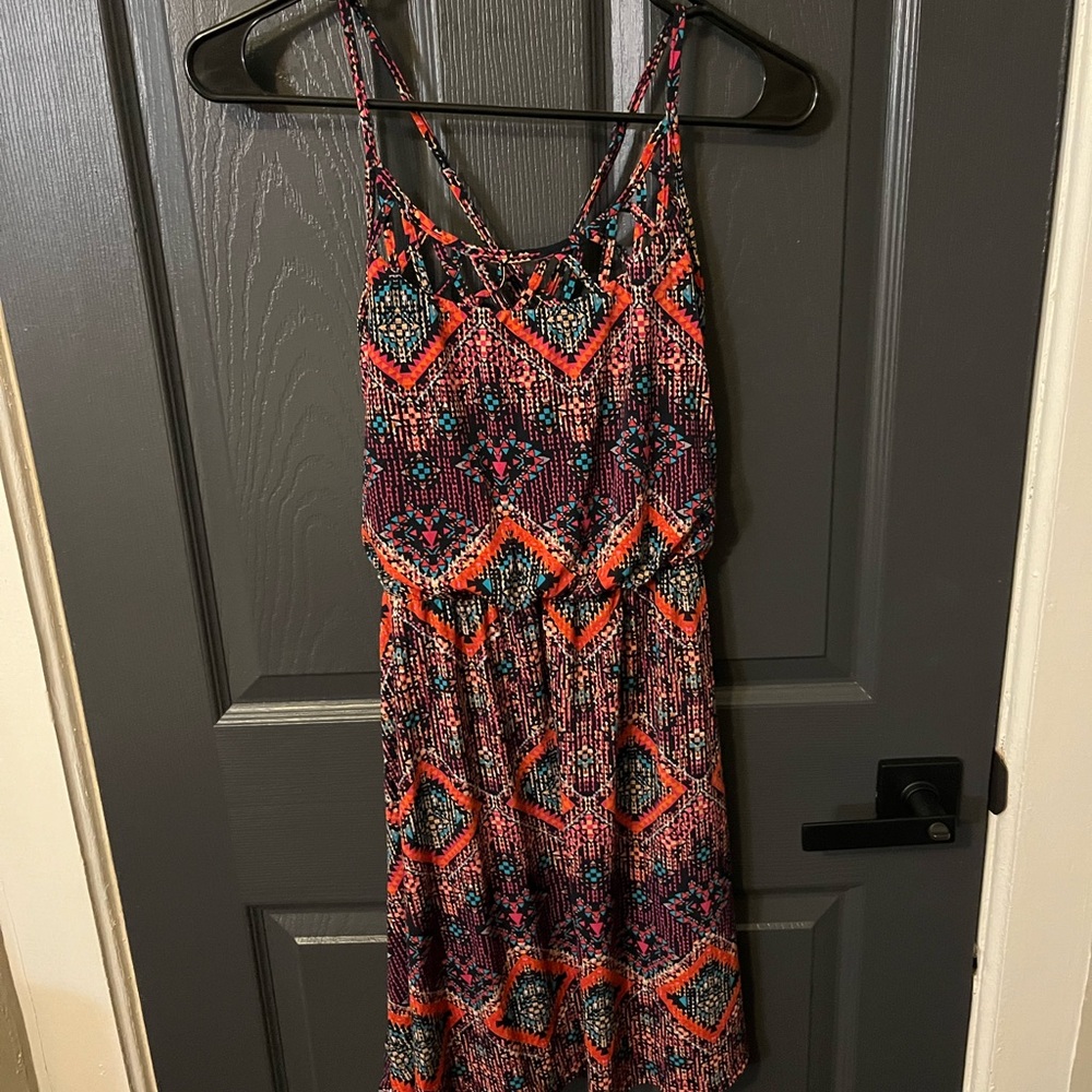 Maurices Vibrant Geometric Mini Dress